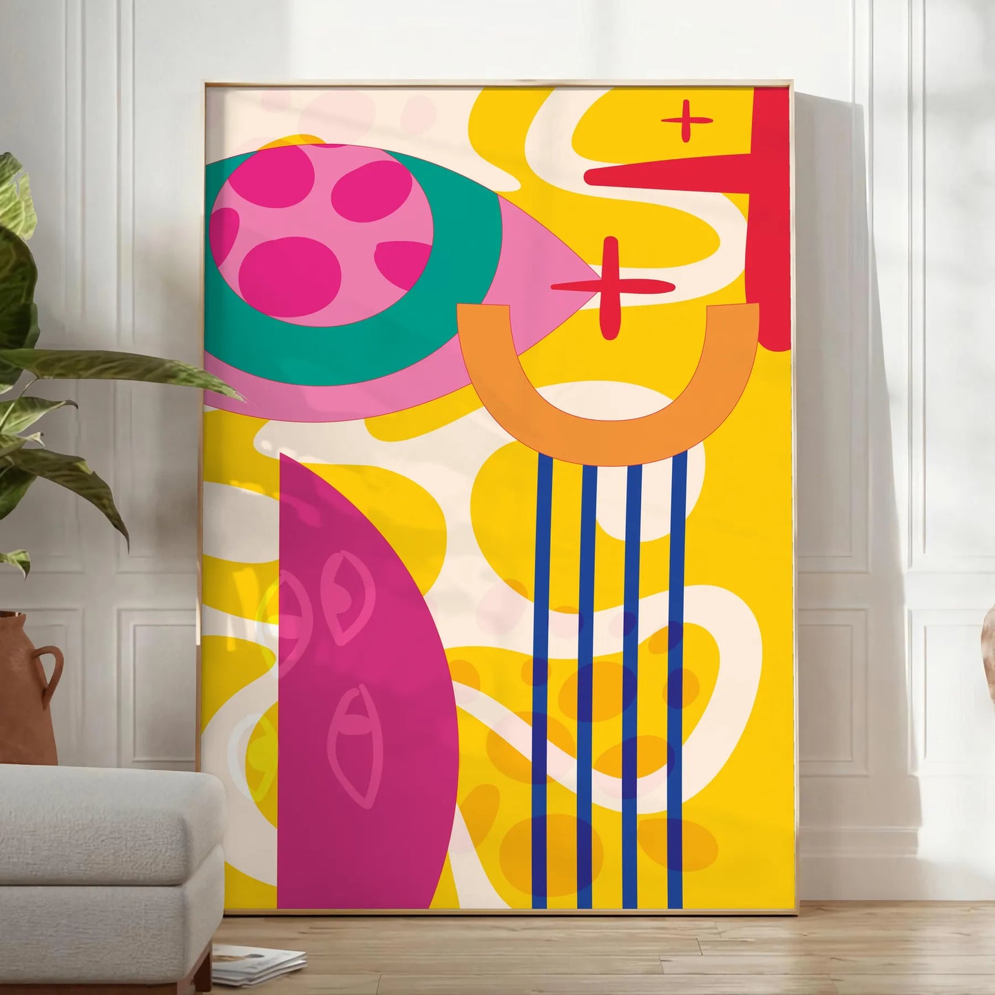 space Boho Art Wall vibrant abstract designs chic captivating wall print perfect gift lovers unique decor unframed options style