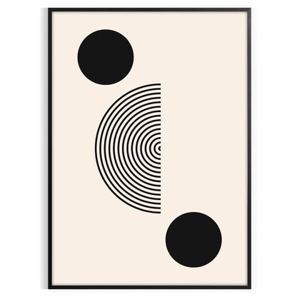 space Boho Art Wall poster abstract sophisticated gray black tones stunning print perfect touch chic elegance room thoughtful gift unframed options