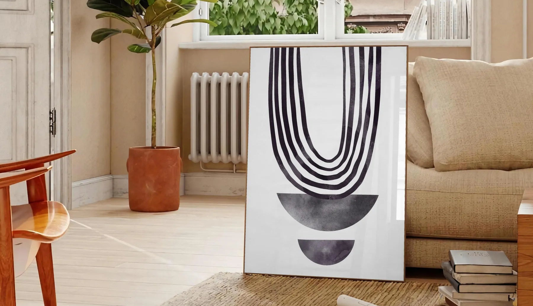 space stunning boho abstract art 36 poster wall piece intricate patterns earthy tones perfect gift room captivating artwork