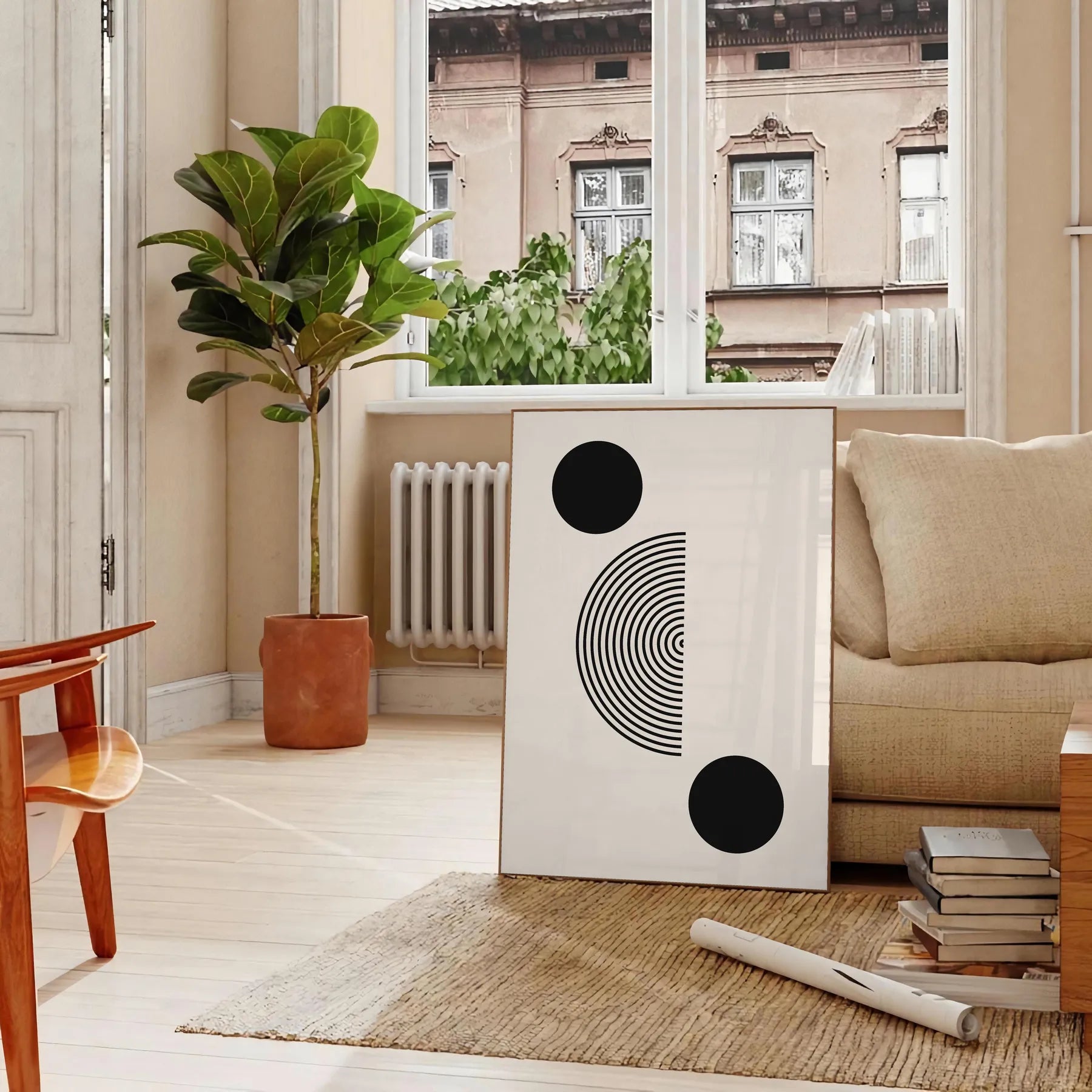 space Boho Art Wall poster abstract sophisticated gray black tones stunning print perfect touch chic elegance room thoughtful gift unframed options