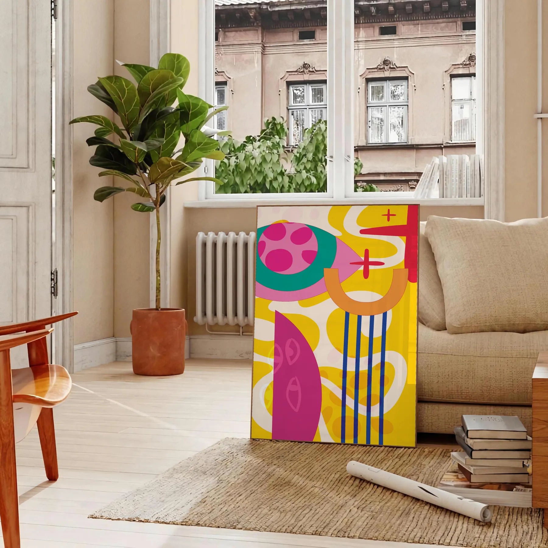 space Boho Art Wall​ vibrant abstract designs chic captivating wall print perfect gift lovers unique decor unframed options style