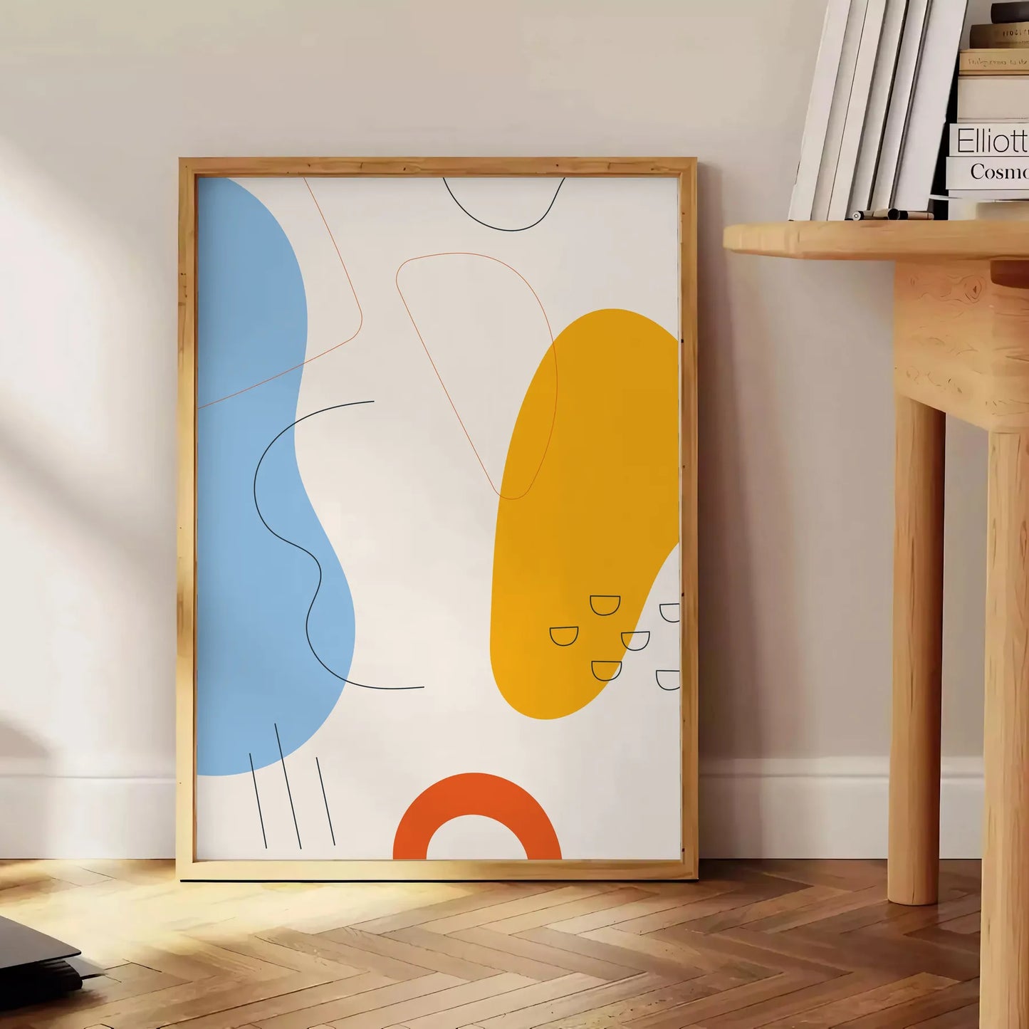 space captivating boho print poster stunning abstract art wall ideal gift occasion touch artistic flair room framed frameless style