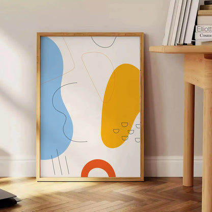 space captivating boho print poster stunning abstract art wall ideal gift occasion touch artistic flair room framed frameless style