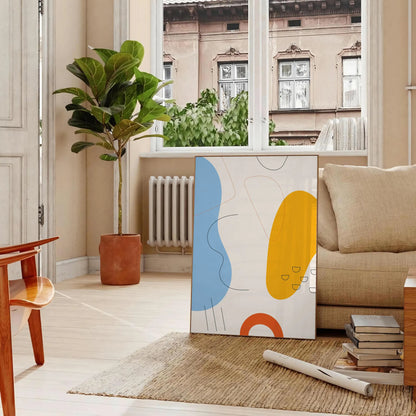 space captivating boho print poster stunning abstract art wall ideal gift occasion touch artistic flair room framed frameless style