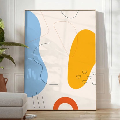 space captivating boho print poster stunning abstract art wall ideal gift occasion touch artistic flair room framed frameless style